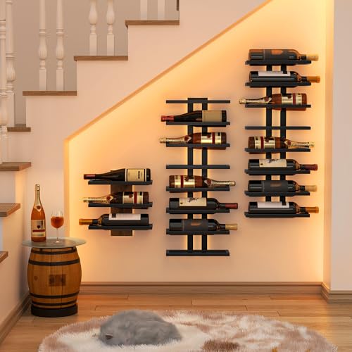 8 Tier Wall Mount Wine Rack (8 Count)