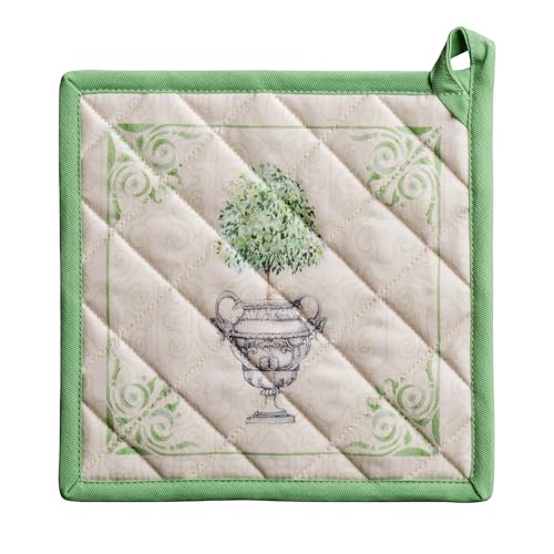 Pot Holders 100% Cotton Potholders (029 - Jardin Du Roy / 8" x 8" (Pot Holder Pack of 1))