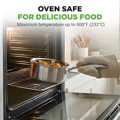 8 Piece Triply Cookware Set Stainless Steel (Stainless Steel / 8 piece Cookware set)