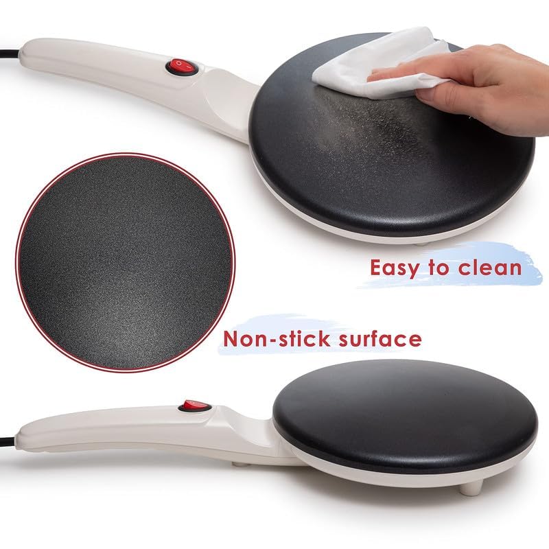 White Electric Crepe Maker (8 Inch Corded / White)