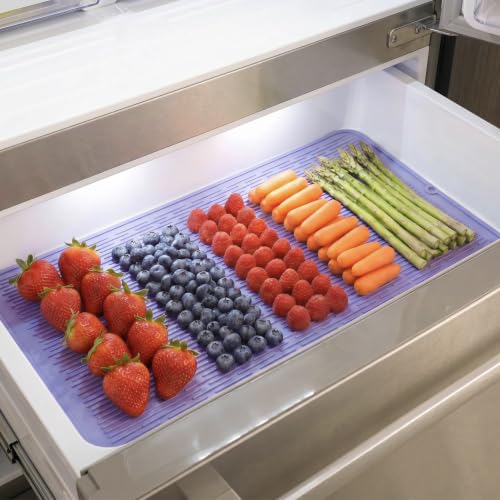 Silicone Dish Drying Mat for Multiple Usage (Light Purple / 36"L x 18"W)