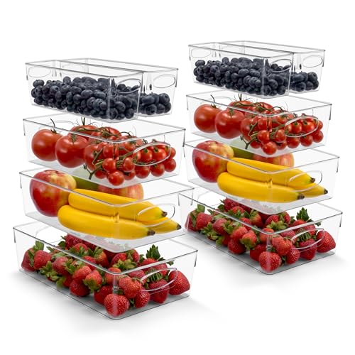 Fridge Organizers and Storage (Small/Medium/Large/XL / 10 Pack)