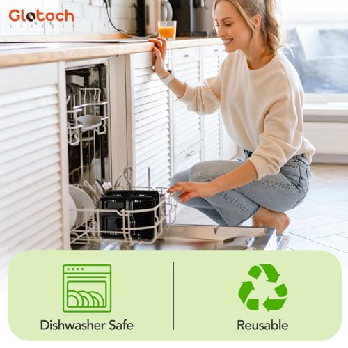 Glotoch 3 Compartment Meal Prep Containers with Lids (34oz-3comp-50pc)