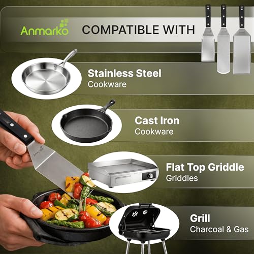 Stainless Steel Spatula Set (ABS plastic handle set)