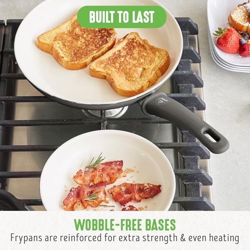 Non Stick Fry Pan Set (7" & 10" Frying Pan Skillet Set / Gray)