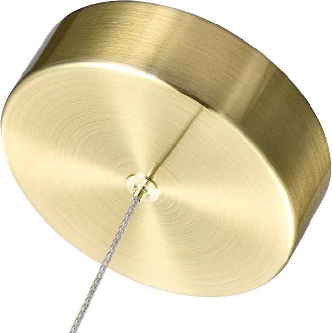 VONN Lighting Sienna VAP2181BRS 5" Integrated LED ETL Certified Height Adjustable Pendant Light with Globe Shade, Brass