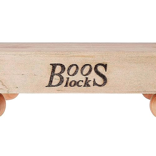 B Series Square Wooden Maple Cutting Board 9”x9” (9"L x 9"W / Maple with Wood Feet)