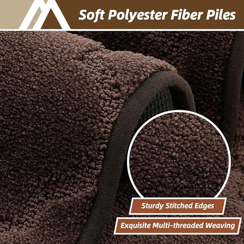 Kitchen Rugs Non Slip Washable 20"x32" (Brown / 20"X 32")