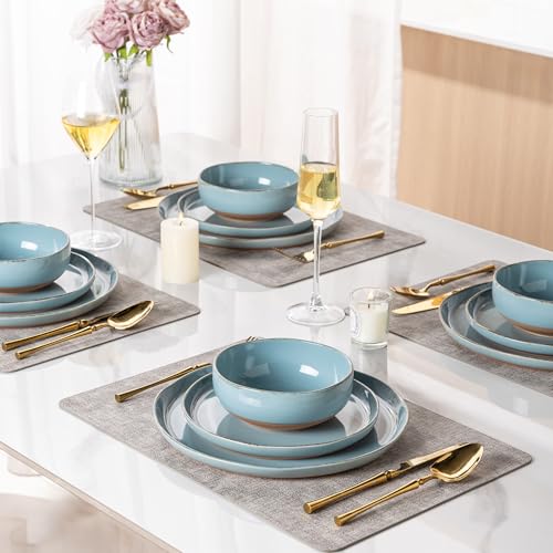 Dinnerware Sets for 4 (Stone Blue / Service For 4(12Pcs))
