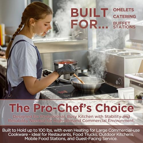 Built in & Countertop Induction Cooktop (Countertop & Built in 1800W)