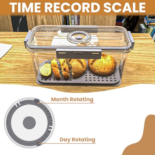 Bread Box with Slicer (Grey / Bread Box and Slicer)