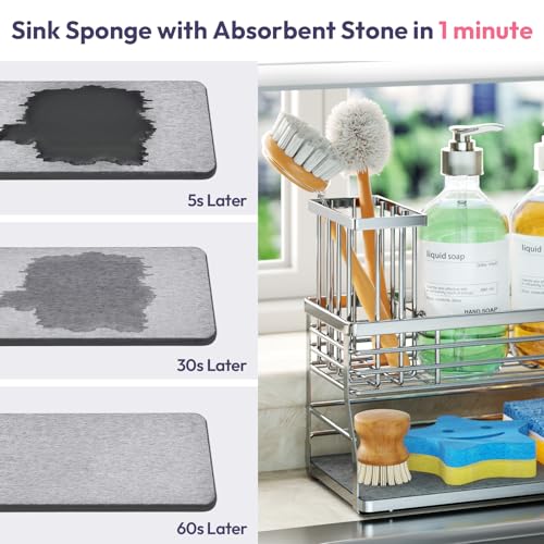 Kitchen Sink Caddy Organizer (Silver-2 Tier)