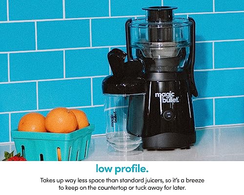 Mini Juicer Countertop Space (With Cup / Black)