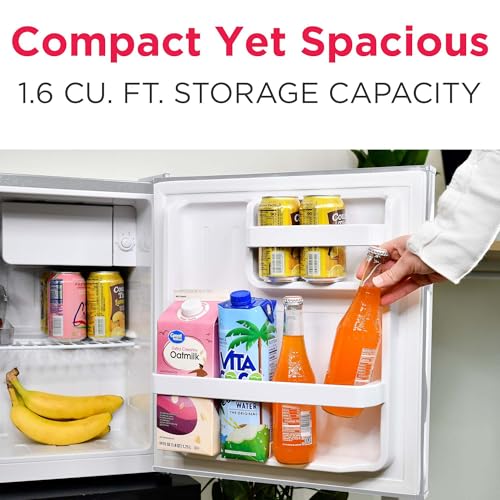 EFR176 1.6 cu. ft. Retro Bar Fridge with Side Bottle Opener (Moonbeam)