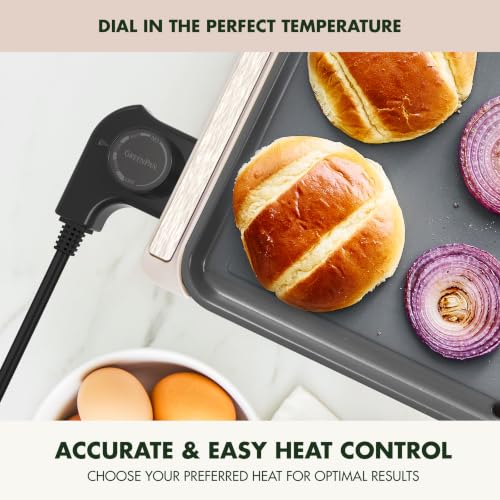 Advanced 10.5”x 20” Electric Griddle with Warming Drawer (10.5" x 20" Electric Griddle / Clay)