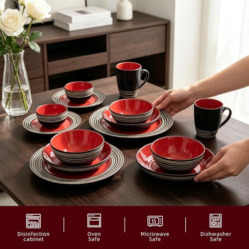 48 Piece Dinnerware Set (Strawberry / Service for 8 - 48pc Set)