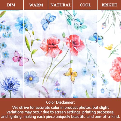 Double Oven Mitts 100% Cotton Double Oven Glove (031 - Just Floral / 7" x 35" (Double Oven Mitt))