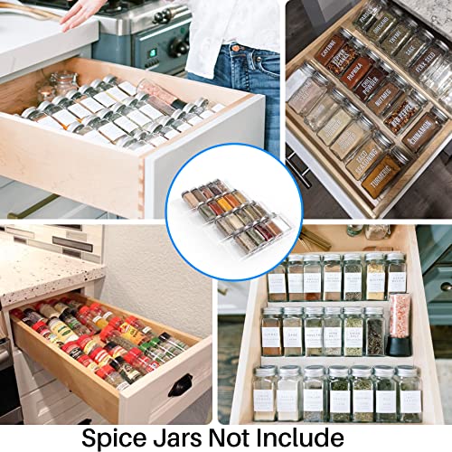4 Pack Spice Drawer Organizer (Large-4Pcs)