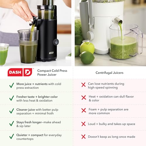 Deluxe Compact Cold Press Juicer (Compact / Black)