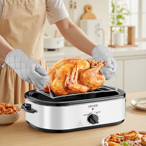Roaster Oven 18QT Electric Roaster Oven (Silver / 18QT)