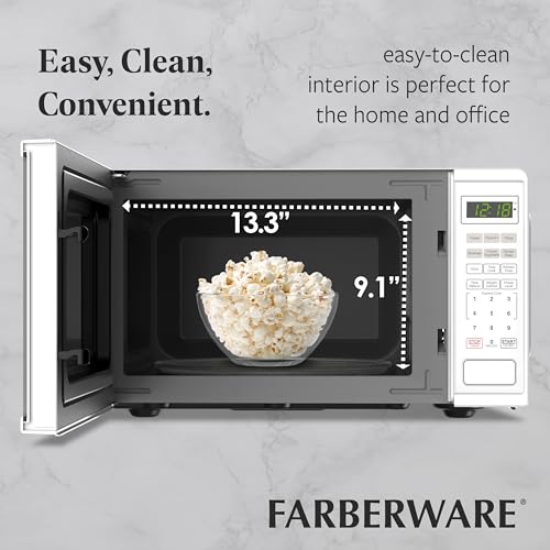 0.9 Cu. Ft. Countertop Microwave Oven (0.9 Cu. Ft / White)
