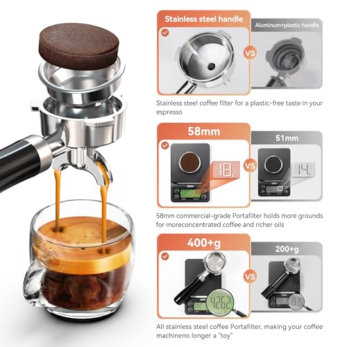 H10A 58mm Espresso Machine (Black)