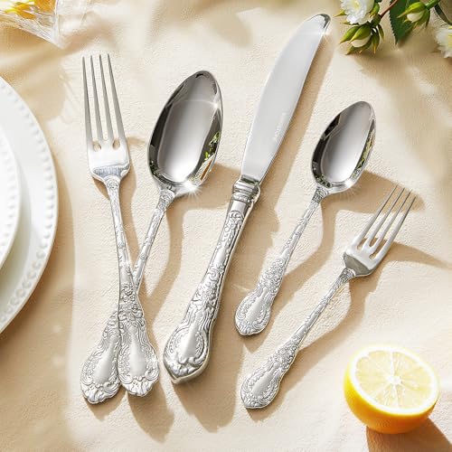 Silverware Set for 12 (60-Piece / Silver)