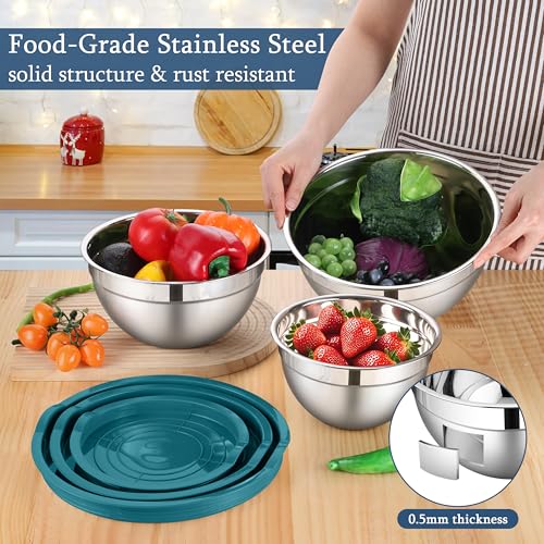Mixing Bowls Set with Lids (6 Count)