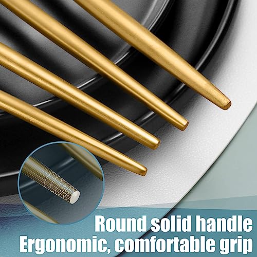 Matte Gold Silverware Set for 4 (Gold / 20 Pieces Set)