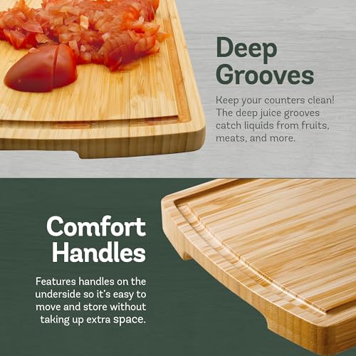 Non Toxic Cutting Boards for Kitchen (3-Piece)