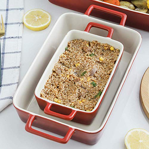Bakeware Set Ceramic Baking Dish (Gradient Red)