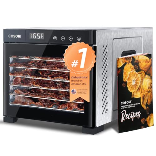 Food Dehydrator (Black / 6 Trays(6.5ft² Drying Space))