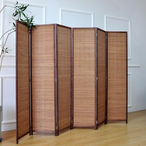 6 Panel Bamboo Room Divider (Brown / 6 Panel)