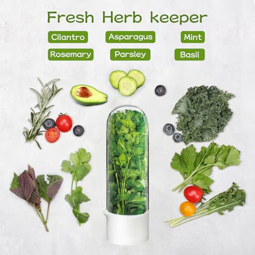 Herb Keeper for Refrigerator (4PCS)