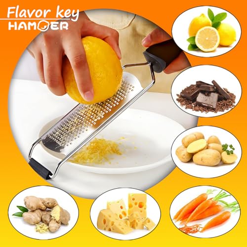 Cheese Chocolate Lemon Grater & Zester Tool Set Non