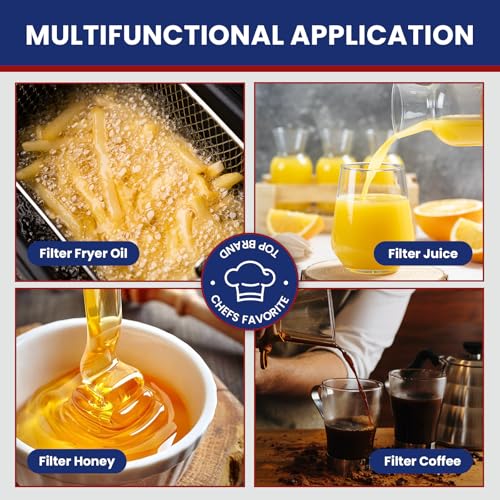 2 Pcs Deep Fryer Filter Bag & Frame Set (2 pcs Fryer Filter Bag & Frame Set)