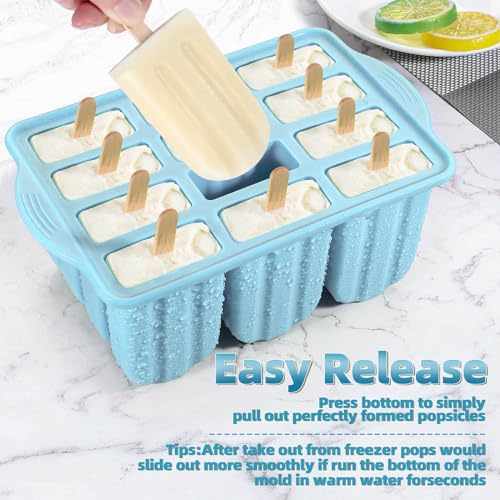 Silicone Popsicles Molds (Azure)