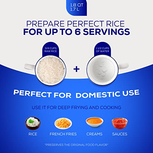 1.8 QT / 1.7 Liter) Small Caldero Pot with Lid, Cast Aluminum Rice & Cooking Pot, 6 Cup Capacity for Rice, Beans, Sauces, Sides & Small-Batch Cooking