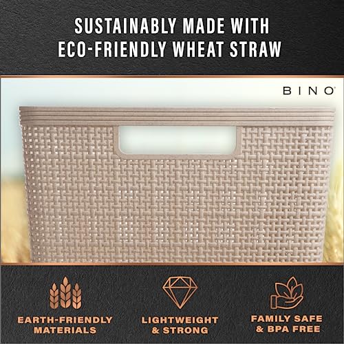 Woven Plastic Basket (Natural / 5PK- S)