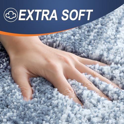 Bathroom Runner Rug 44x20 (44" X 20" / Airy Blue)