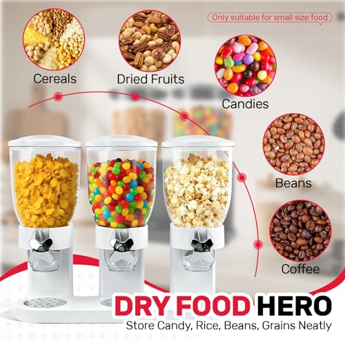 Triple Cereal Dispenser Countertop 2L (Triple 6L White)
