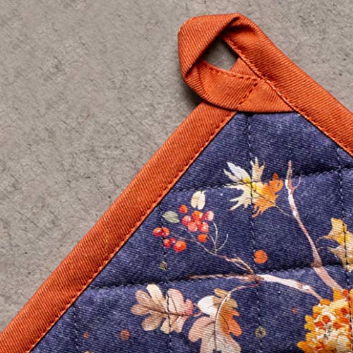 100% Cotton Oven Mitt & Pot Holder Set (020 - Kelim - Infinity / 7.5" x 13" & 8" x 8" (Oven Mitt & Pot Holder))