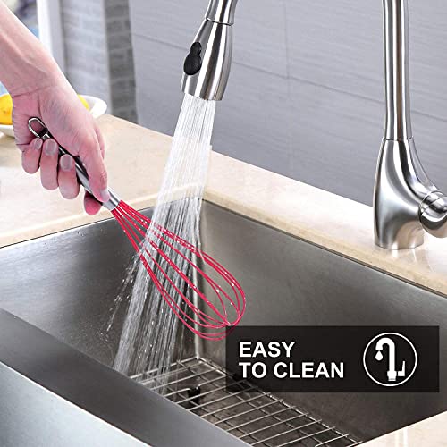 4 Pieces Silicone Whisks Set (Multicolor)