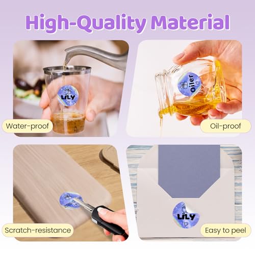 2" Round Rainbow Thermal Labels