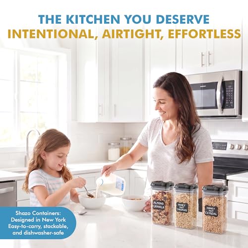 6 PC 1.2L Airtight Food Storage Containers with Lids BPA Free Plastic (6 Count)