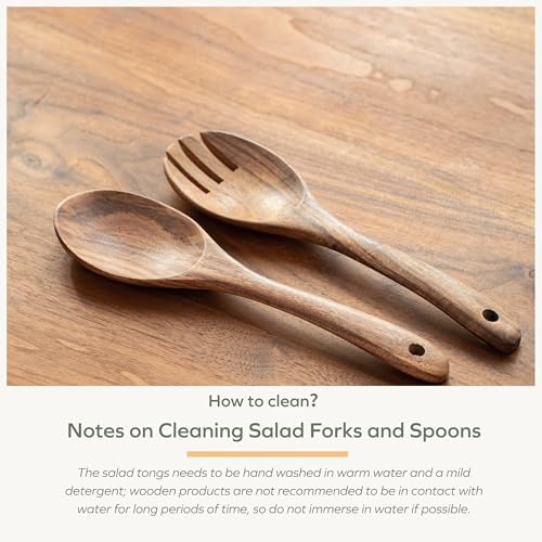Acacia Salad Servers (10 inches)