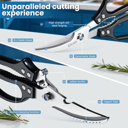 Black Kitchen Scissors Set (Black / 2)