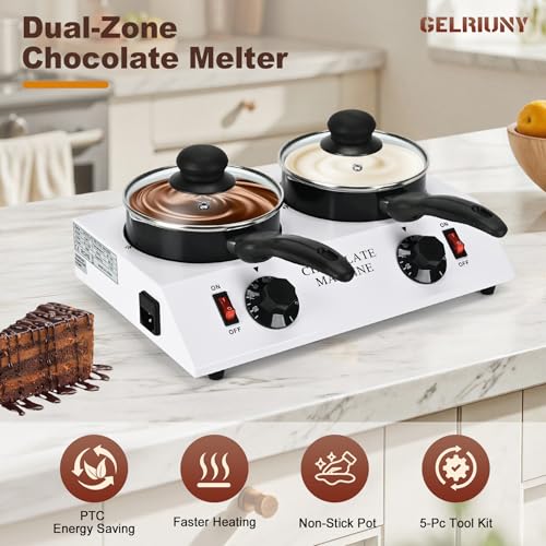 2026 Upgrade Chocolate Melting Pot (Double Pots)
