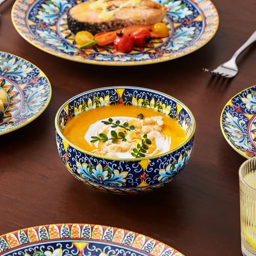 12 Pieces Dinnerware Sets (Service for 4 (12 Pcs) / Bohemian Yellow)