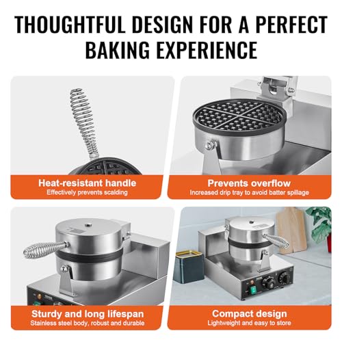 Commercial Waffle Maker (1*4Pcs)